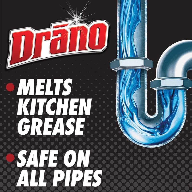 Drano Kitchen Granules Clog Remover, Commercial Line, 17.6 oz (Pack of 2) - Image 2